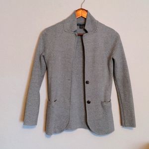 J Crew Mercantile Gray Sweater Blazer